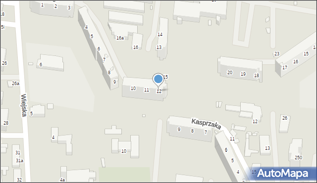 Elbląg, Okulickiego-Niedźwiadka Leopolda, gen., 12, mapa Elbląga