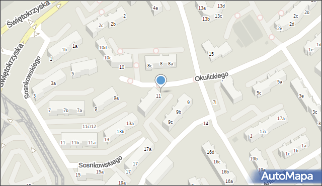 Gdańsk, Okulickiego-Niedźwiadka Leopolda, gen., 11a, mapa Gdańska