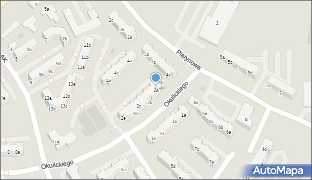 Gdańsk, Okulickiego-Niedźwiadka Leopolda, gen., 2a, mapa Gdańska