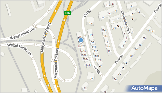 Gdańsk, Okrąg, 10/12, mapa Gdańska