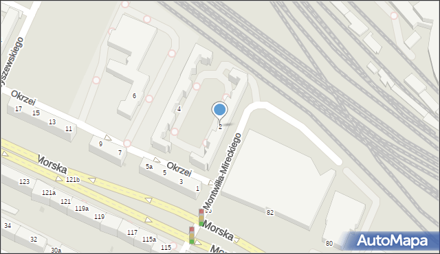 Gdynia, Okrzei Stefana, 2, mapa Gdyni