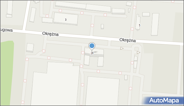 Gliwice, Okrężna, 16, mapa Gliwic