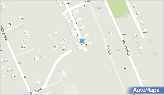 Głogów Małopolski, Okulickiego-Niedźwiadka Leopolda, gen., 1, mapa Głogów Małopolski