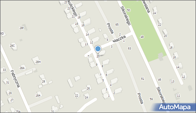 Głogów Małopolski, Okulickiego-Niedźwiadka Leopolda, gen., 10, mapa Głogów Małopolski