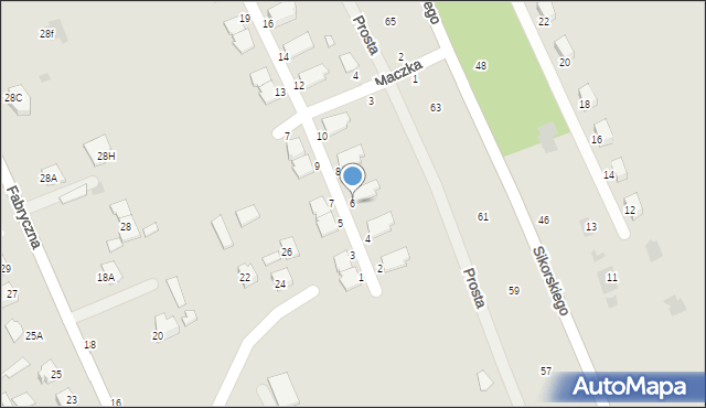 Głogów Małopolski, Okulickiego-Niedźwiadka Leopolda, gen., 6, mapa Głogów Małopolski