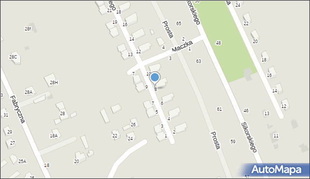 Głogów Małopolski, Okulickiego-Niedźwiadka Leopolda, gen., 8, mapa Głogów Małopolski