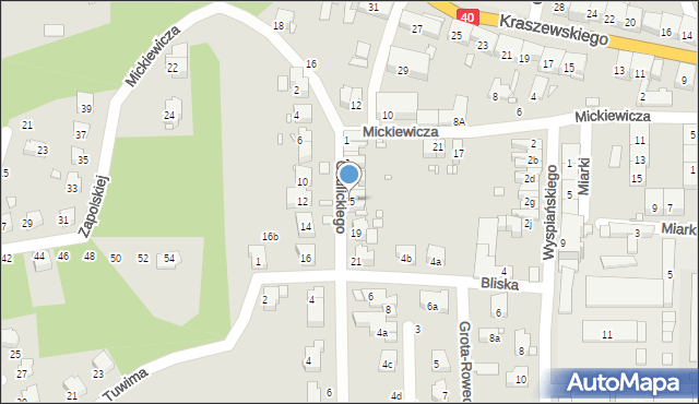 Głuchołazy, Okulickiego-Niedźwiadka Leopolda, gen., 15, mapa Głuchołazy