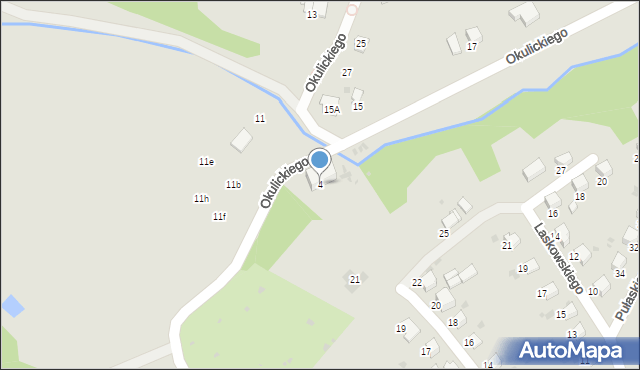 Gorlice, Okulickiego-Niedźwiadka Leopolda, gen., 4, mapa Gorlic