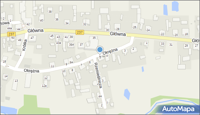 Gostycyn, Okrężna, 5, mapa Gostycyn
