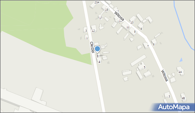 Gozdnica, Okrzei Stefana, 6, mapa Gozdnica