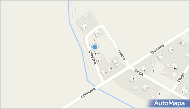 Granowo, Okrężna, 13, mapa Granowo