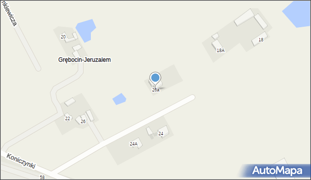 Grębocin, Okrężna, 26a, mapa Grębocin