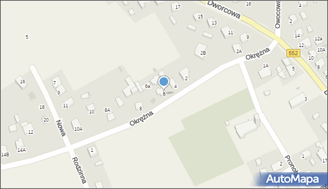 Grębocin, Okrężna, 6, mapa Grębocin
