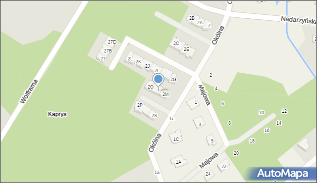 Grodzisk Mazowiecki, Okólna, 2N, mapa Grodzisk Mazowiecki