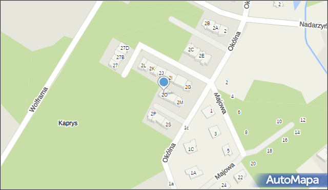 Grodzisk Mazowiecki, Okólna, 2O, mapa Grodzisk Mazowiecki