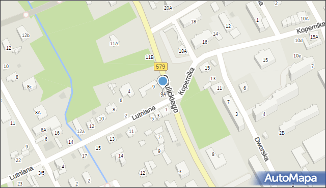 Grodzisk Mazowiecki, Okulickiego-Niedźwiadka Leopolda, gen., 9A, mapa Grodzisk Mazowiecki
