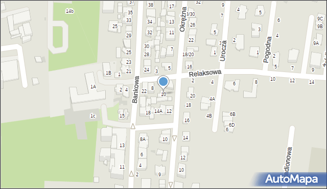 Grójec, Okrężna, 10, mapa Grójec