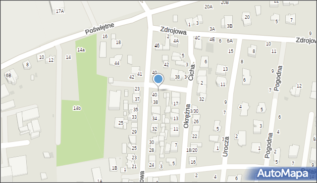 Grójec, Okrężna, 21, mapa Grójec