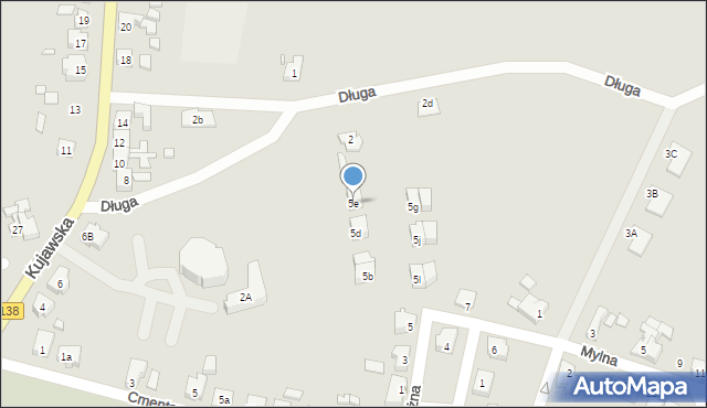 Gubin, Okrężna, 5e, mapa Gubin