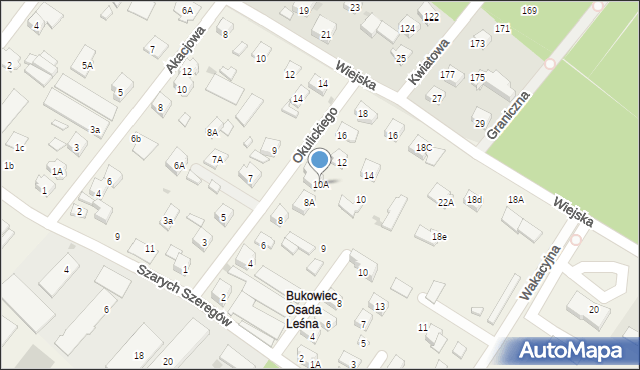 Jabłonna, Okulickiego Leopolda, gen., 10A, mapa Jabłonna