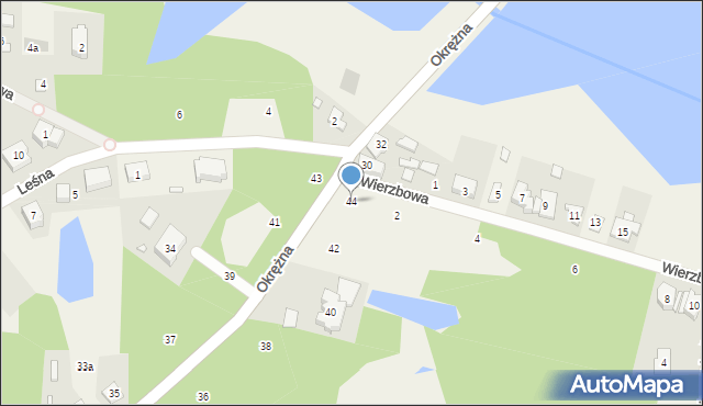 Jerzykowo, Okrężna, 44, mapa Jerzykowo