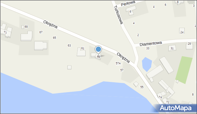 Jerzykowo, Okrężna, 59, mapa Jerzykowo