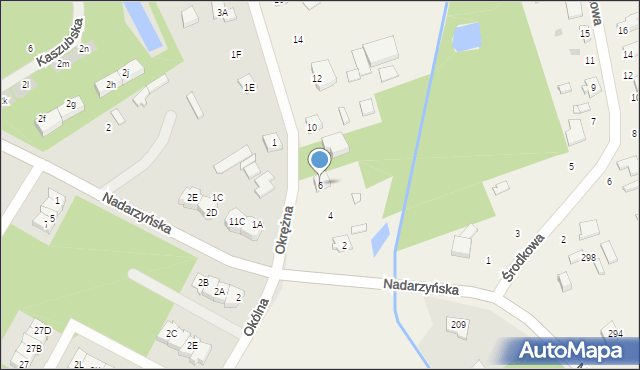 Kady, Okrężna, 6, mapa Kady