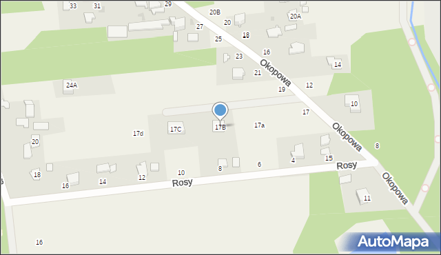 Kałęczyn, Okopowa, 17B, mapa Kałęczyn
