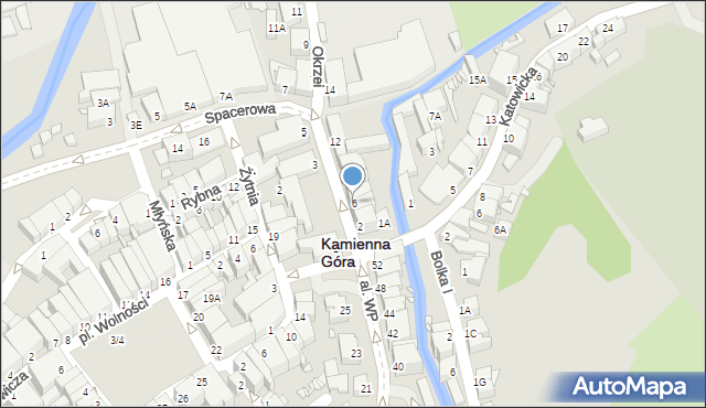 Kamienna Góra, Okrzei Stefana, 6, mapa Kamienna Góra