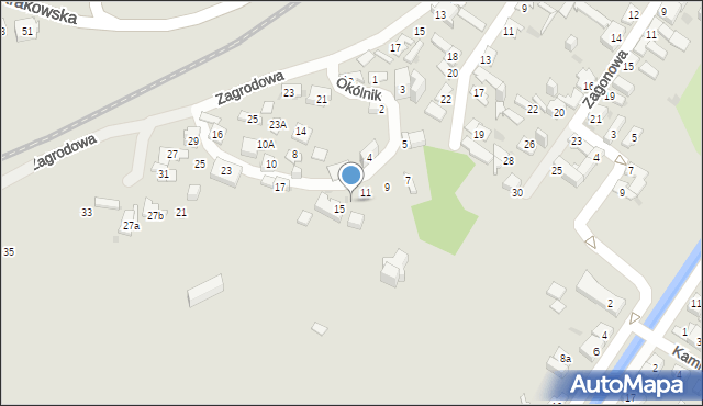 Kielce, Okólnik, 13, mapa Kielc