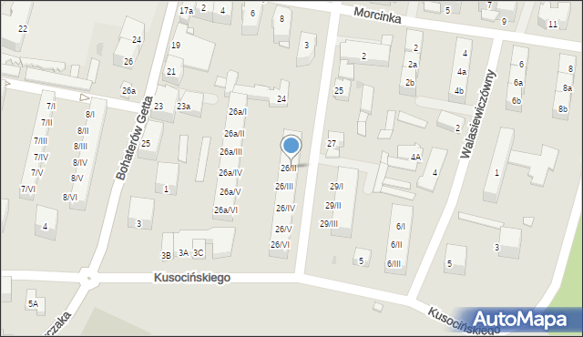 Kłodzko, Okrzei Stefana, 26/II, mapa Kłodzka