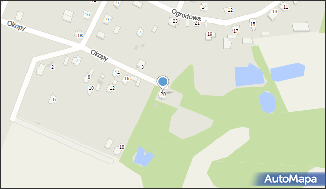Krynki, Okopy, 20, mapa Krynki