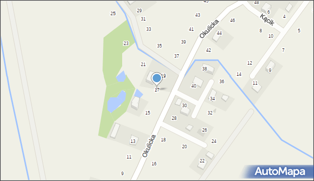Krzeczów, Okulicka, 17, mapa Krzeczów