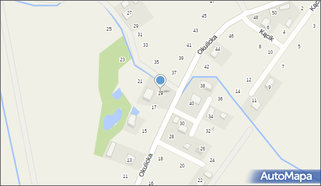 Krzeczów, Okulicka, 19, mapa Krzeczów
