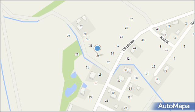 Krzeczów, Okulicka, 35, mapa Krzeczów