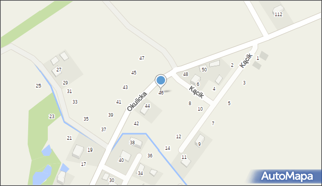 Krzeczów, Okulicka, 46, mapa Krzeczów