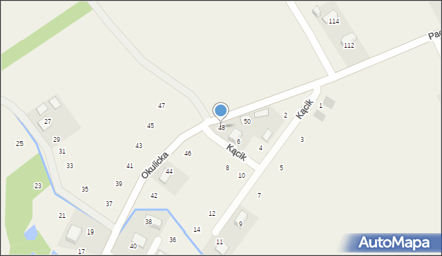 Krzeczów, Okulicka, 48, mapa Krzeczów