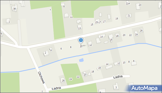 Krzywiec, Okołowicza Konstantego, 10, mapa Krzywiec