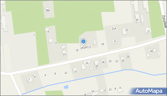 Krzywiec, Okołowicza Konstantego, 15-17, mapa Krzywiec