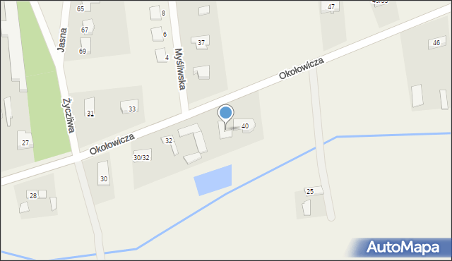Krzywiec, Okołowicza Konstantego, 38, mapa Krzywiec