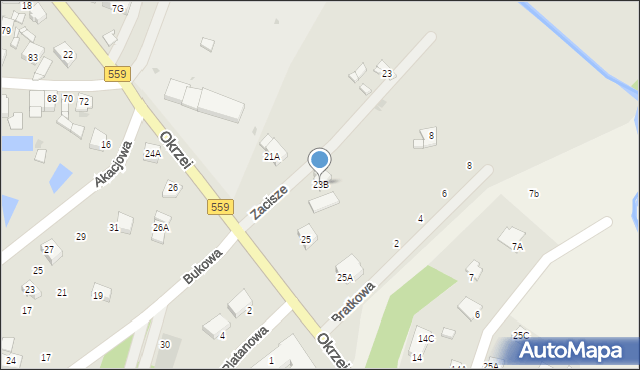Lipno, Okrzei Stefana, 23B, mapa Lipno