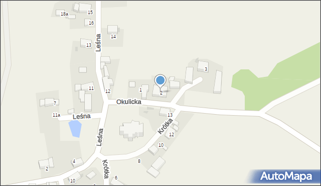 Maniów Wielki, Okulicka, 2, mapa Maniów Wielki