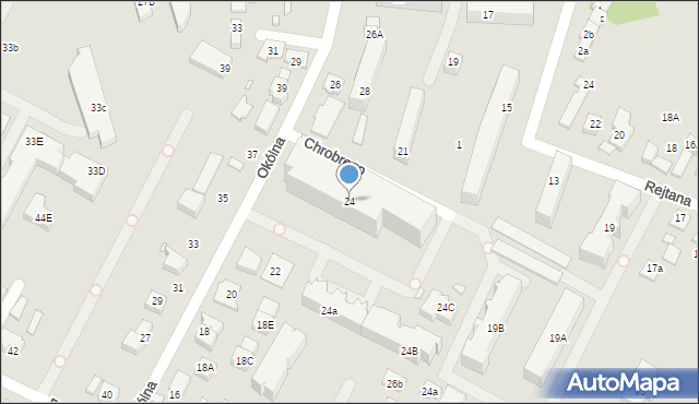 Marki, Okólna, 24, mapa Marki