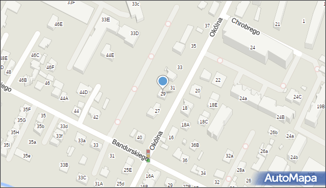 Marki, Okólna, 29, mapa Marki