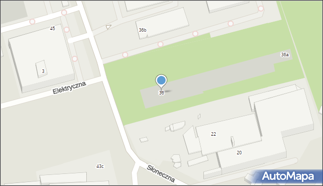 Marki, Okólna, 36, mapa Marki