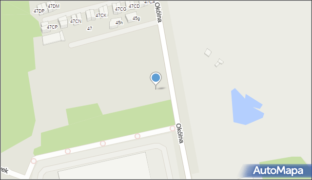 Marki, Okólna, 45da, mapa Marki