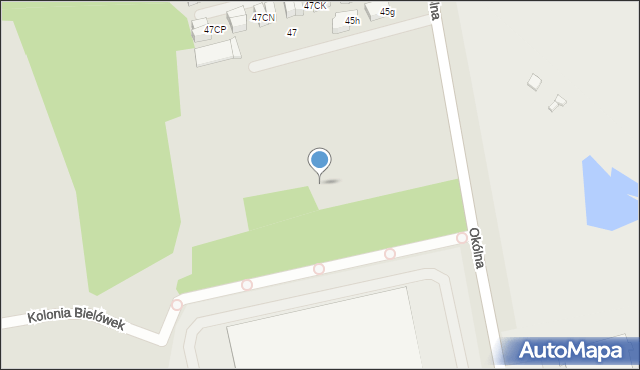 Marki, Okólna, 45dj, mapa Marki