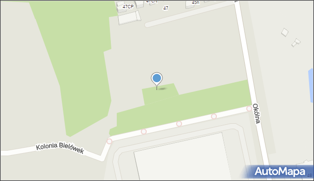 Marki, Okólna, 45dm, mapa Marki