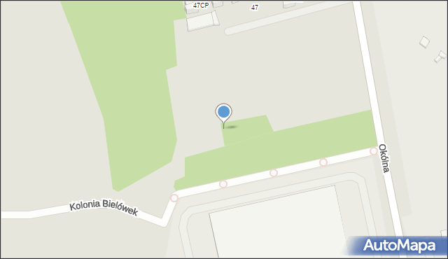 Marki, Okólna, 45dp, mapa Marki