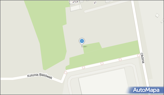 Marki, Okólna, 45dr, mapa Marki